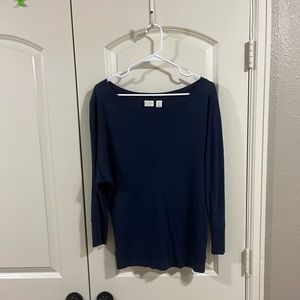 Saint Tropez West navy cotton/modal top size s